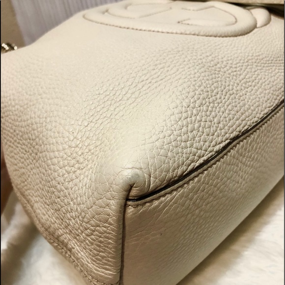 Gucci Off-White Soho Leather Bag - Picture 6 of 9